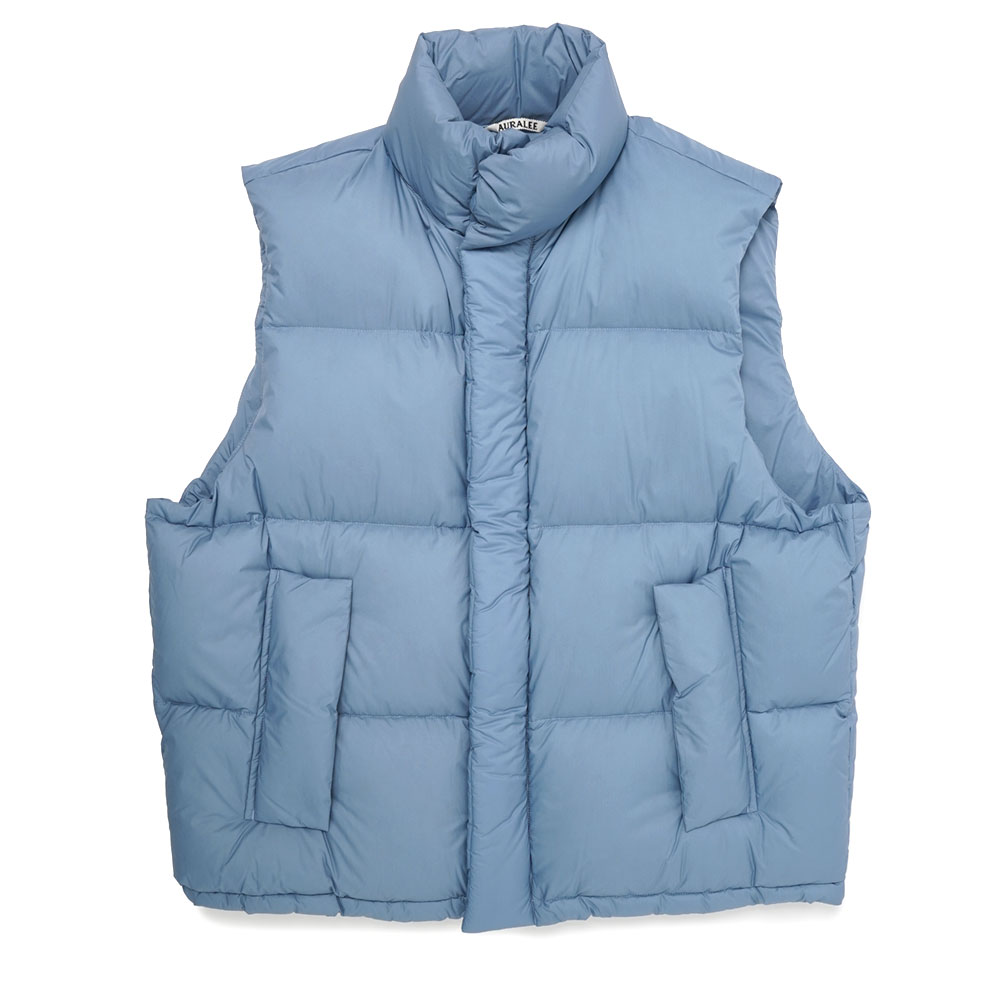 SUPER LIGHT NYLON RIPSTOP DOWN VEST A23AV02NL LIGHT BLUE