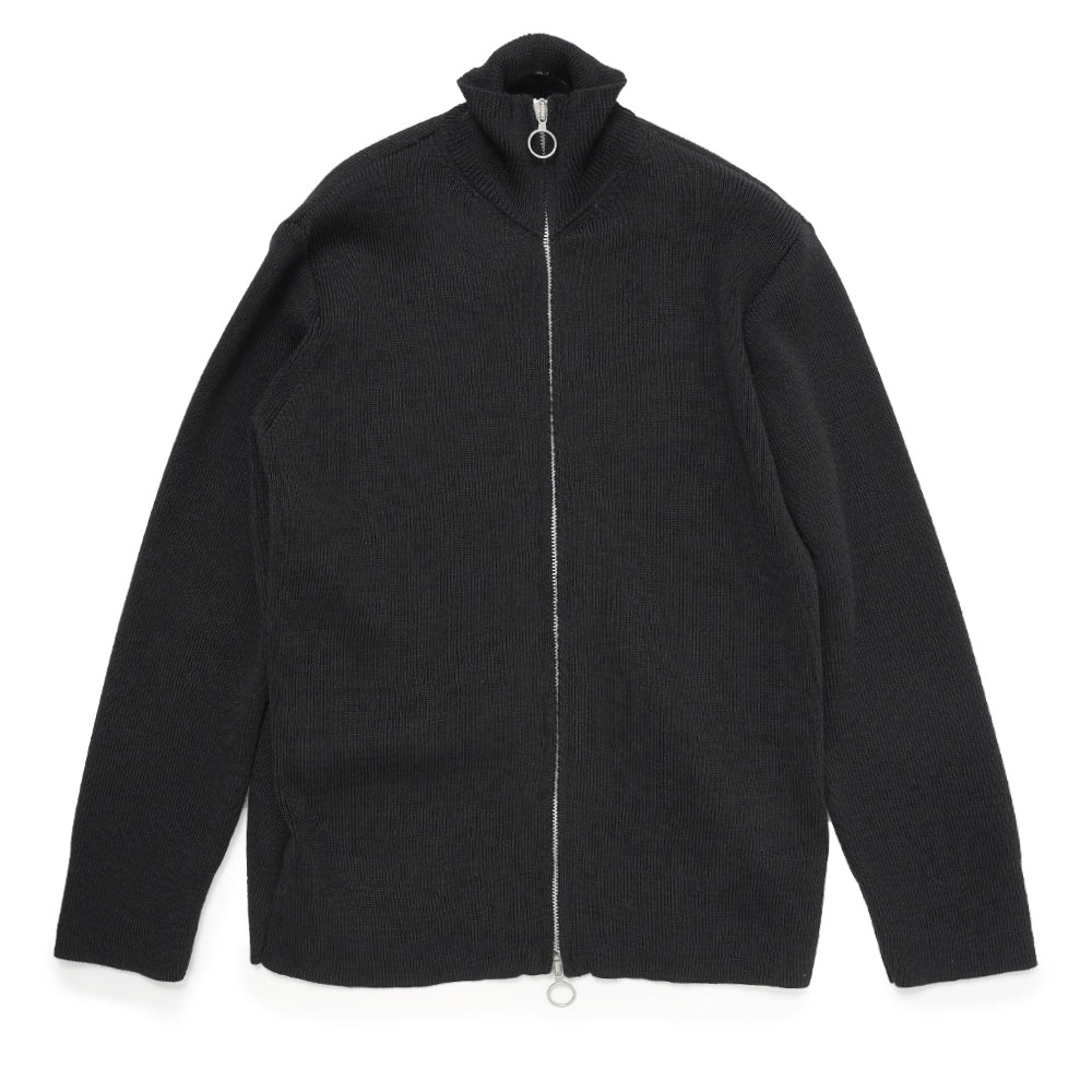 FUNICHAN SWEATER BLACK RUSTIC MERINO