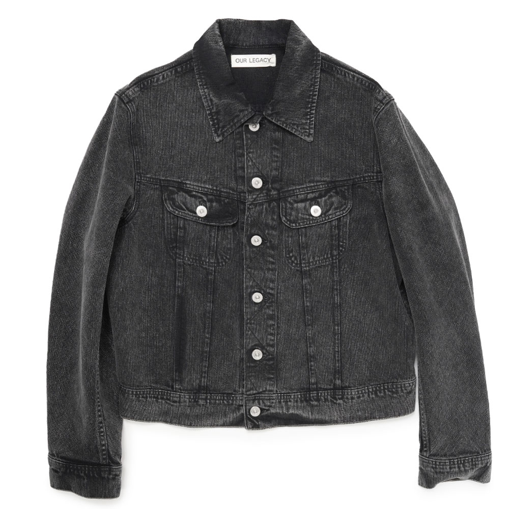 RODEO JACKET OVERDYED BLACK CHAIN TWILL