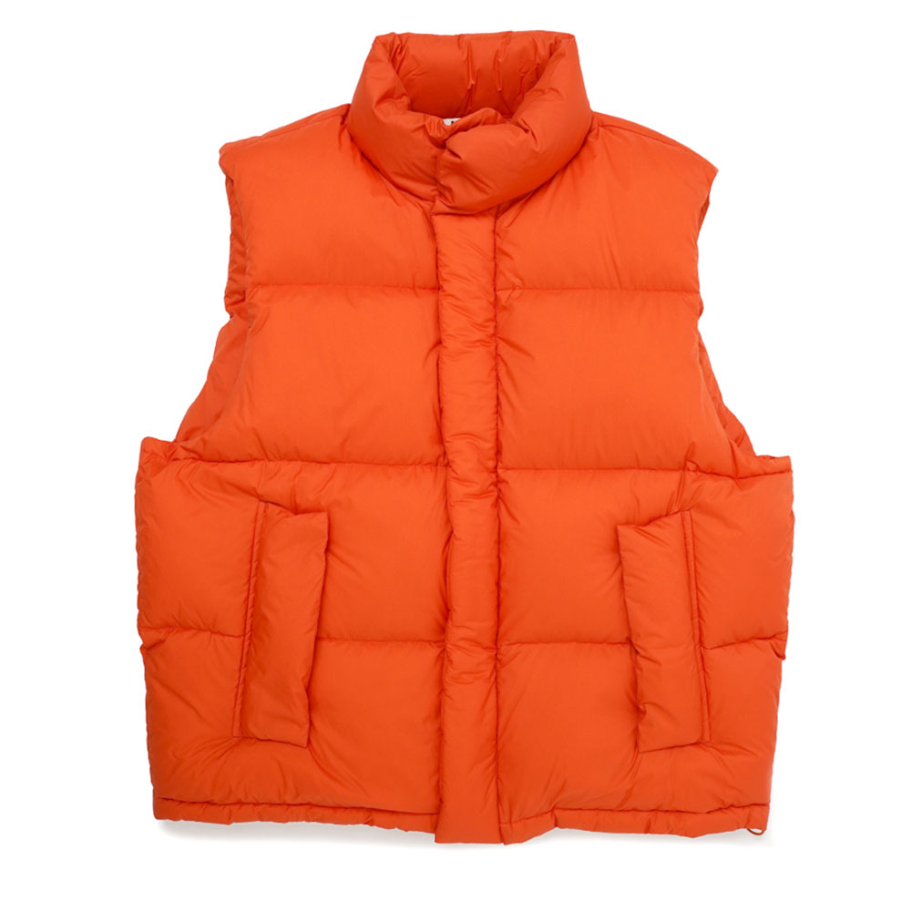 SUPER LIGHT NYLON RIPSTOP DOWN VEST A23AV02NL ORANGE