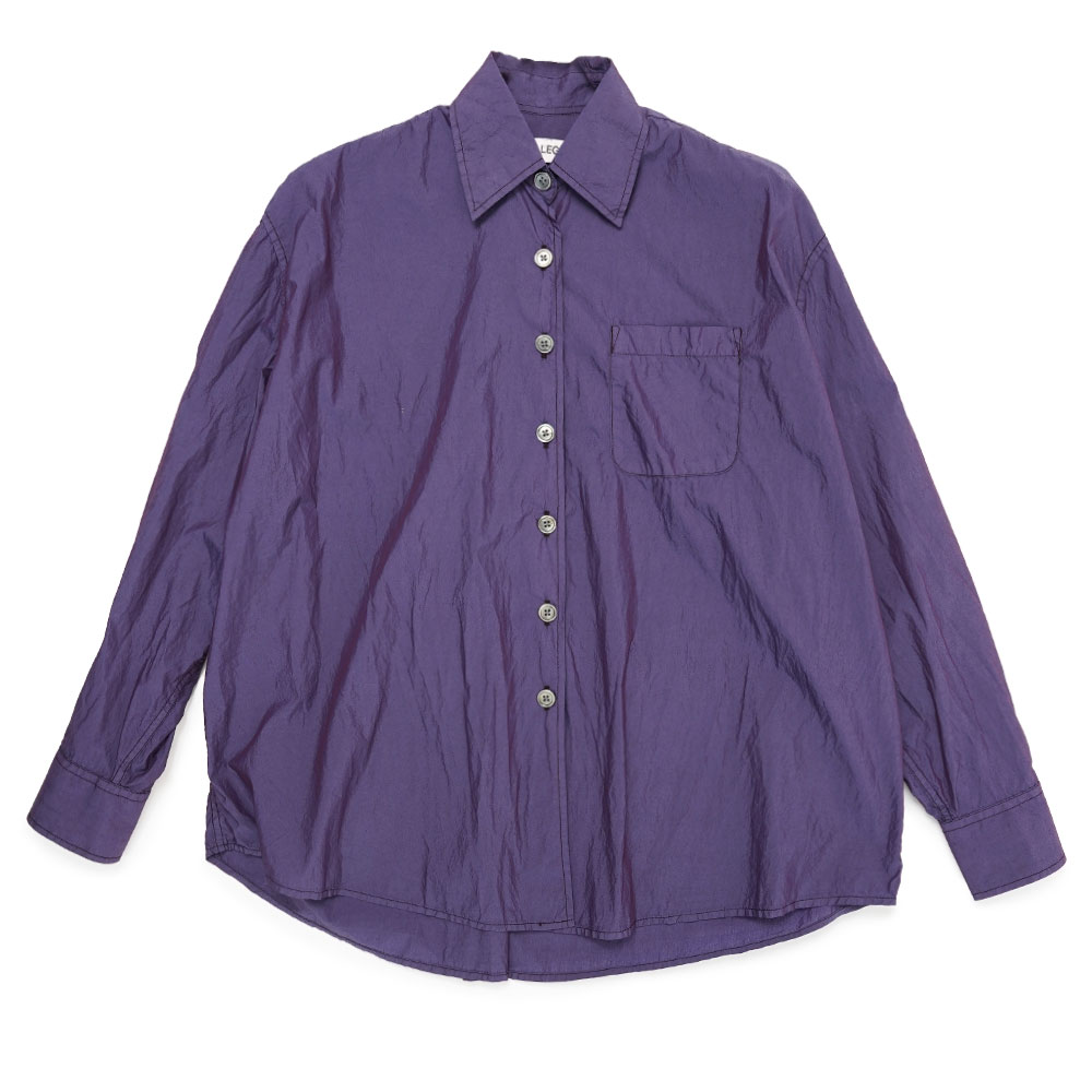 BORROWED SHIRT BLACKCURRANT PARACHUTE POPLIN (WOMENS)