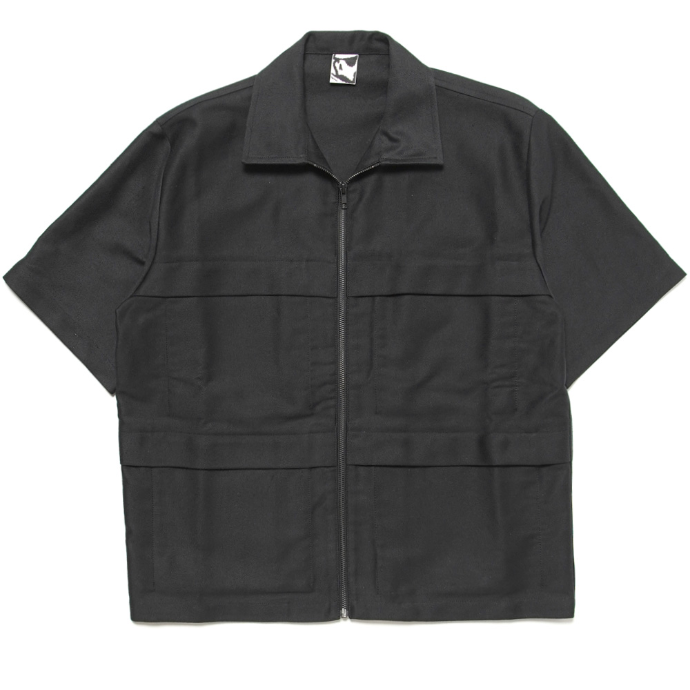 SOLID S/S SHIRT BLACK