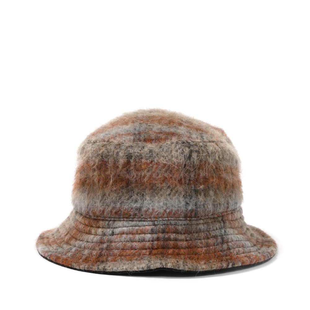 BUCKET HAT AMENT CHECK MOHAIR