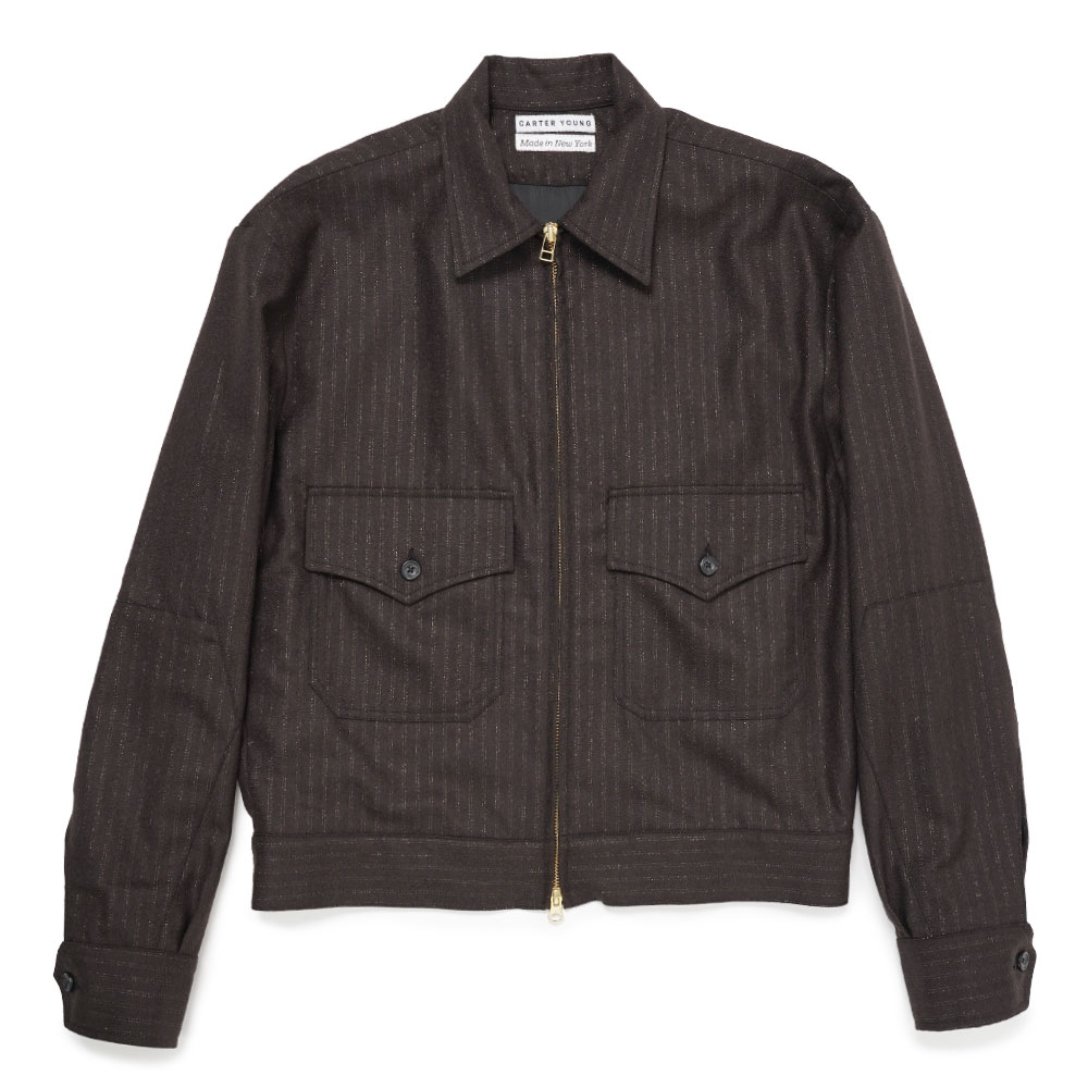 LUREX HARRINGTON JACKET LUREX PINSTRIPE