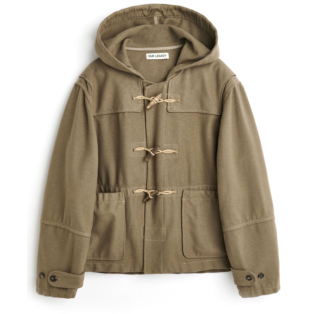 CROPPED DUFFEL PEAFOWL BATH WOOL