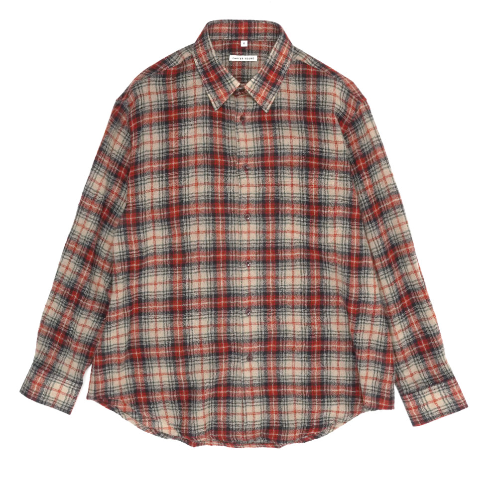 HUGO SHIRT RED MULTI PLAID_