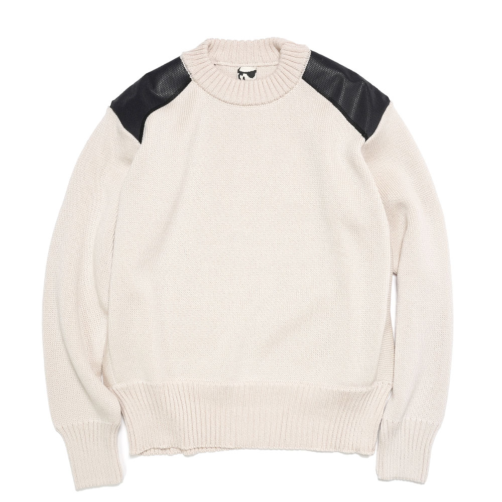 WOOL CREWNECK SWEATER OFF WHITE _