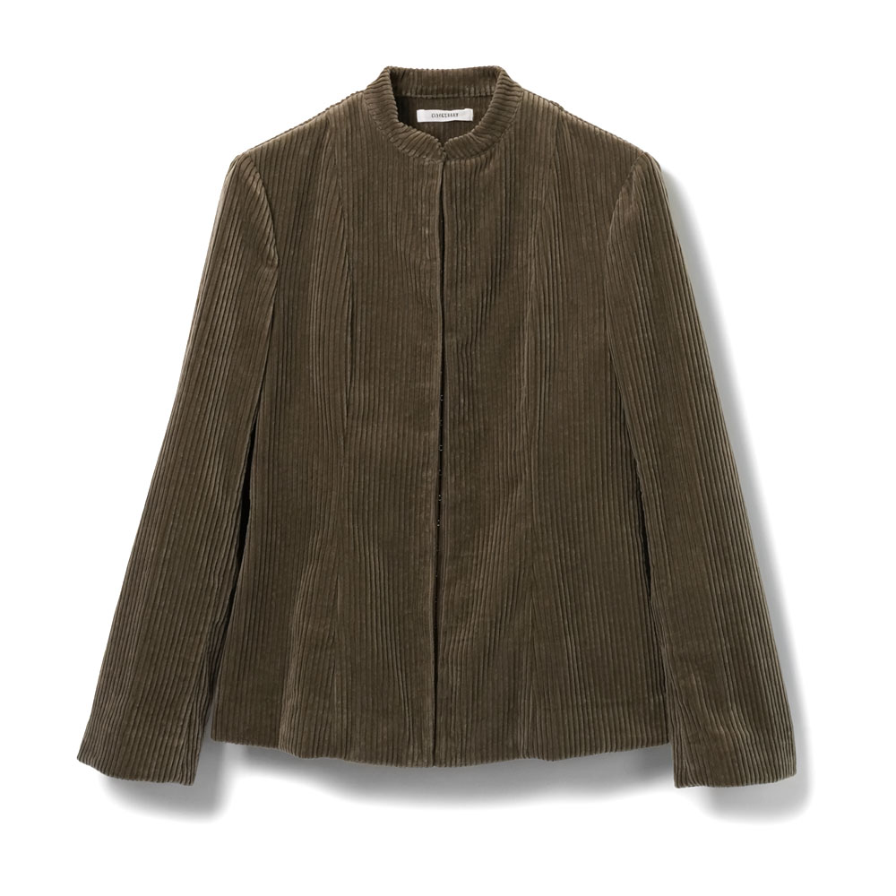 GENTLE CORDUROY VICTORIAN CARDIGAN COSMO BROWN