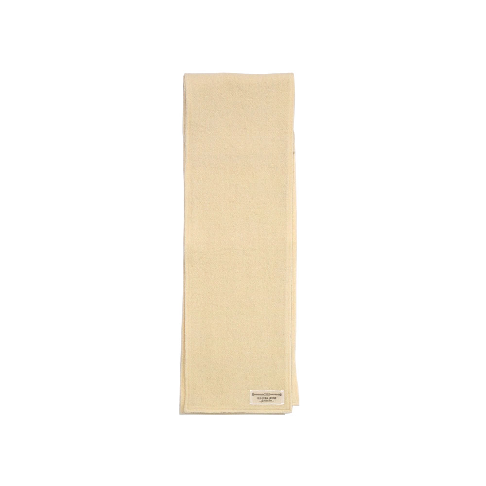 WOOL LONG & SHORT SCARF NATURAL