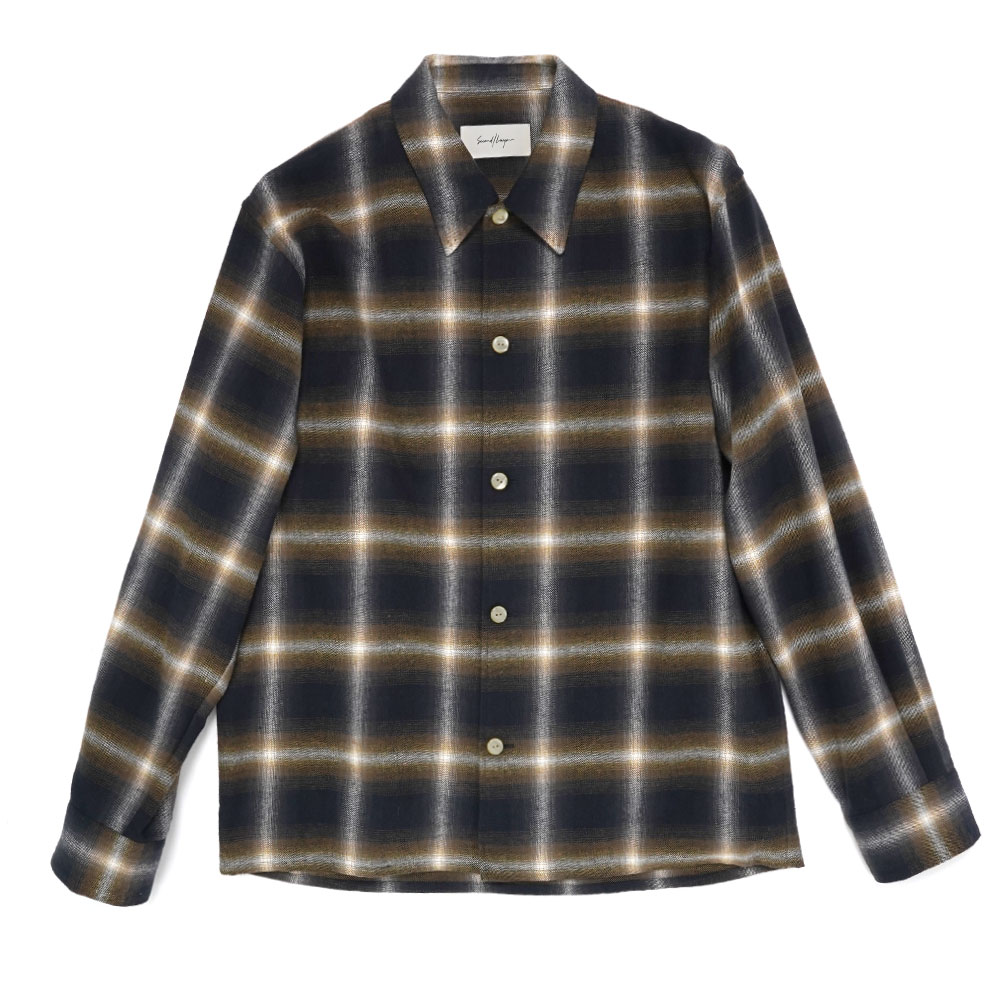 LOGAN OMBRE LS SHIRT OLIVE CHECK