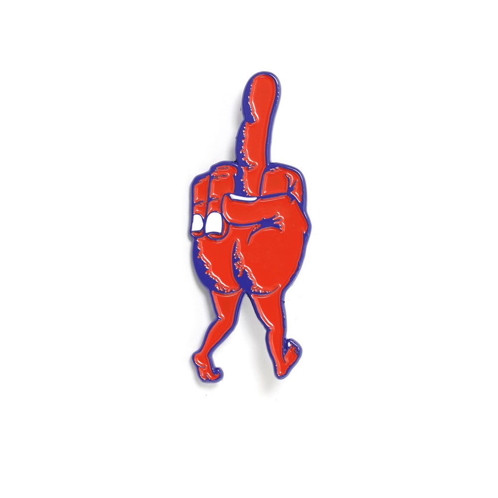 ENAMEL BUTT PIN METAL ERL07K998 RED