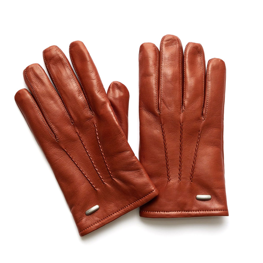 HIS GLOVES AMBER BROWN NAPPA