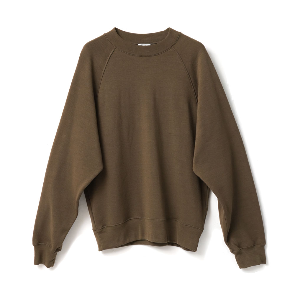 WASHABLE WOOL SWEATSHIRT OLIVE DRAB