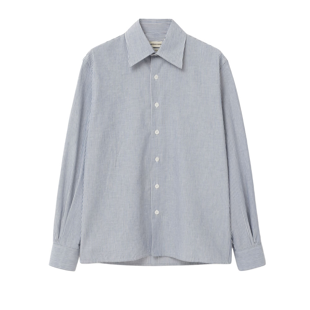 CAMISA SHIRT BLUE WHITE STRIPES