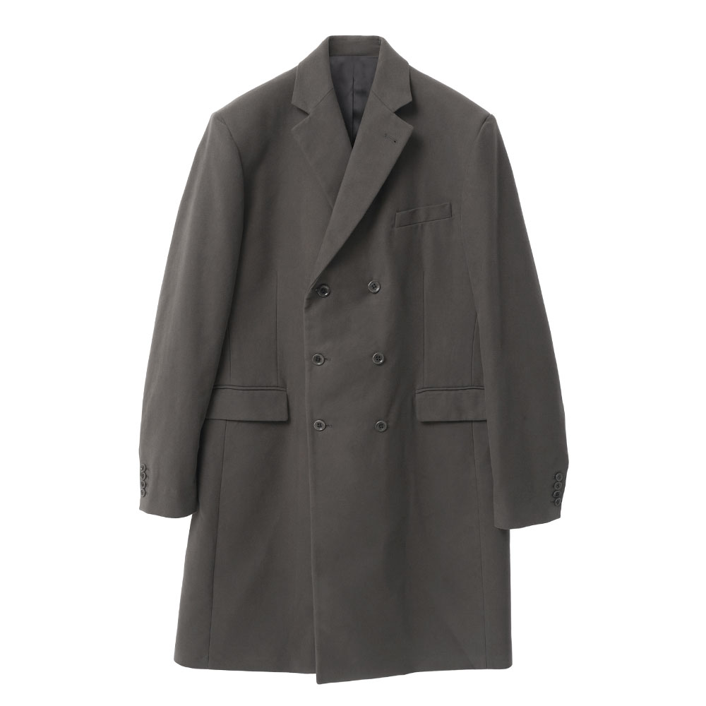COAT DOUBLE BREASTED ZINC
