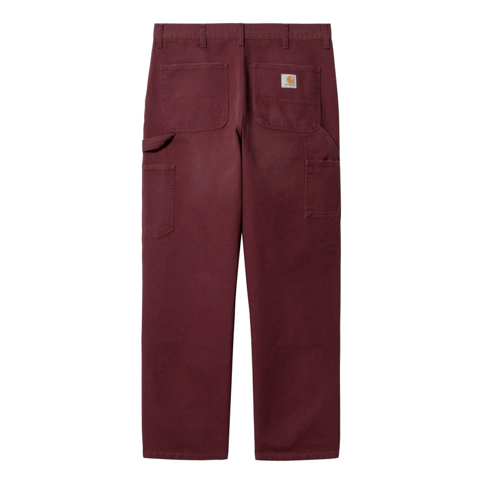 DOUBLE KNEE PANT MALBEC AGED CANVAS