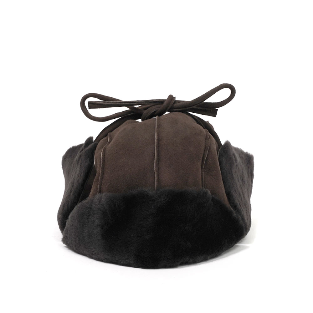 MERINO MOUTON CAP DARK BROWN A25AB05MM