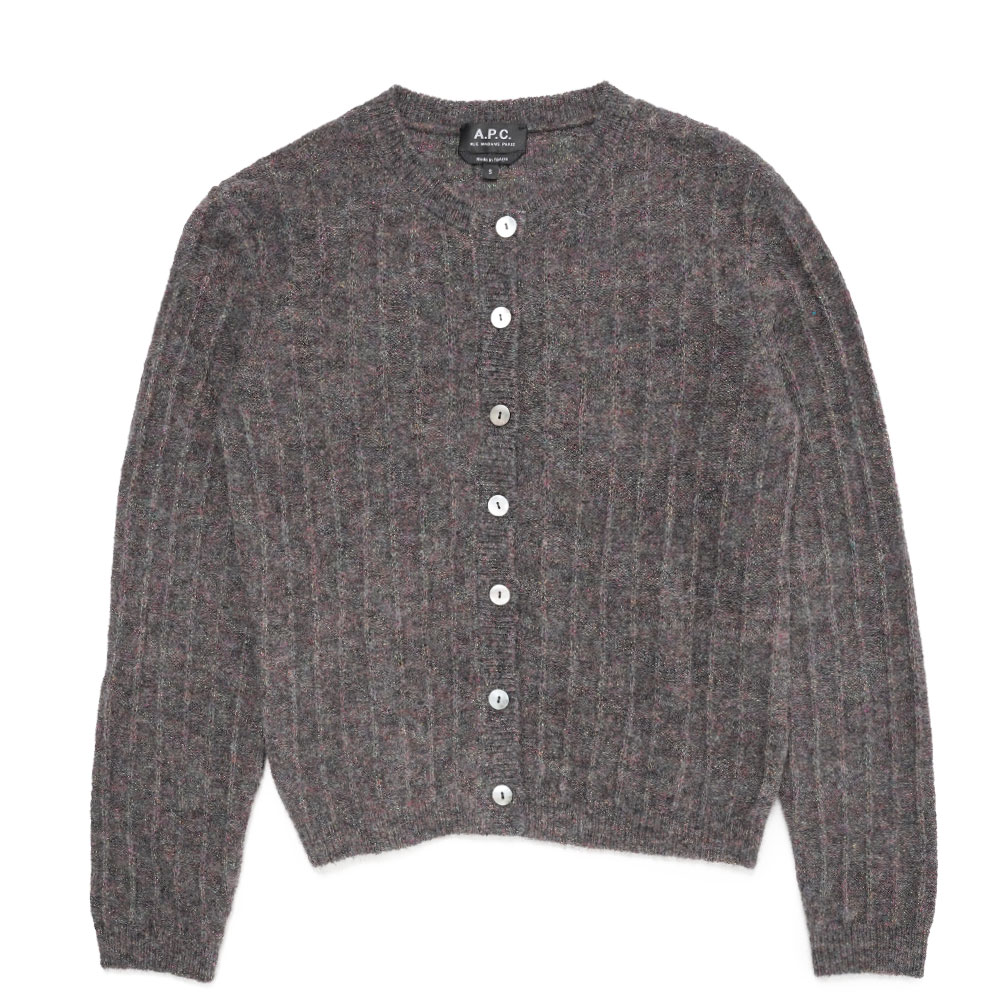 MILENA CARDIGAN HEATHER CHESTNUT BROWN
