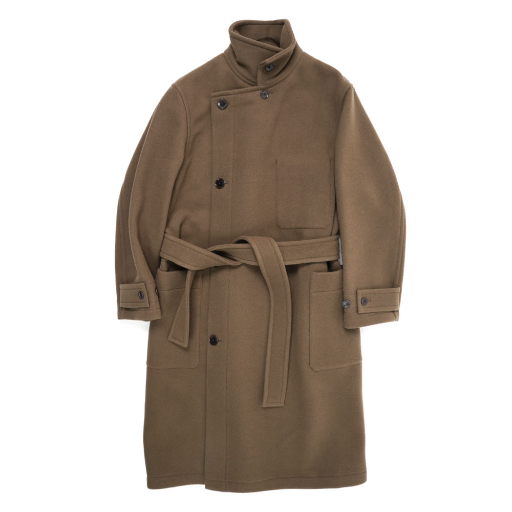 WRAP COAT DARK SQUIPREL