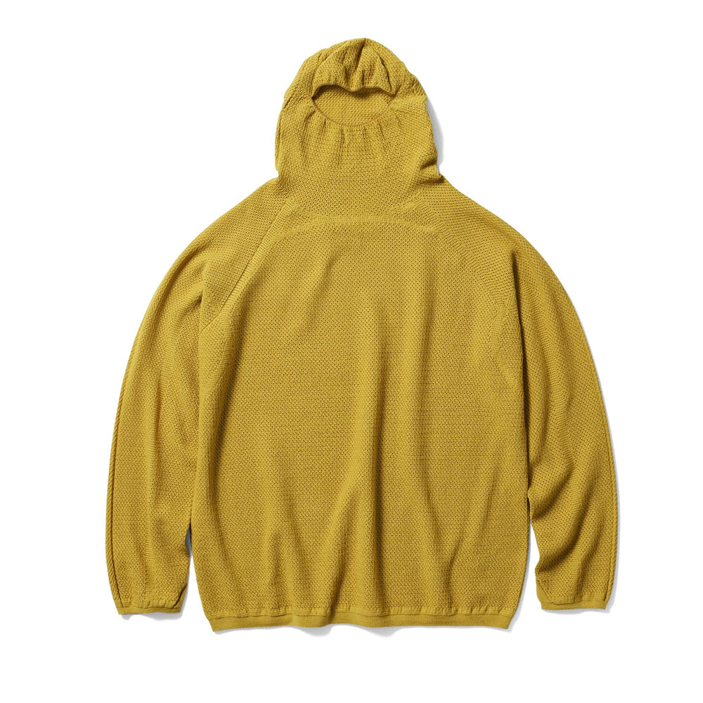 GZ35306 PERFORATED WHOLE GARMENT KNIT TOP BLIGHT GOLD