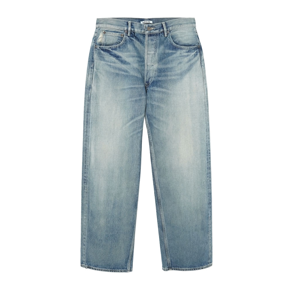 SELVEDGE FADED HEAVY DENIM WIDE PANTS A26AP02DH FADED INDIGO