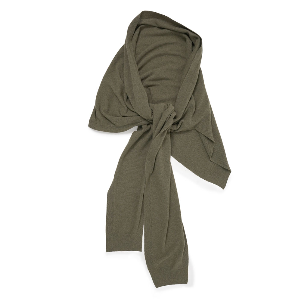 WRAP SCARF DUSKY GREEN