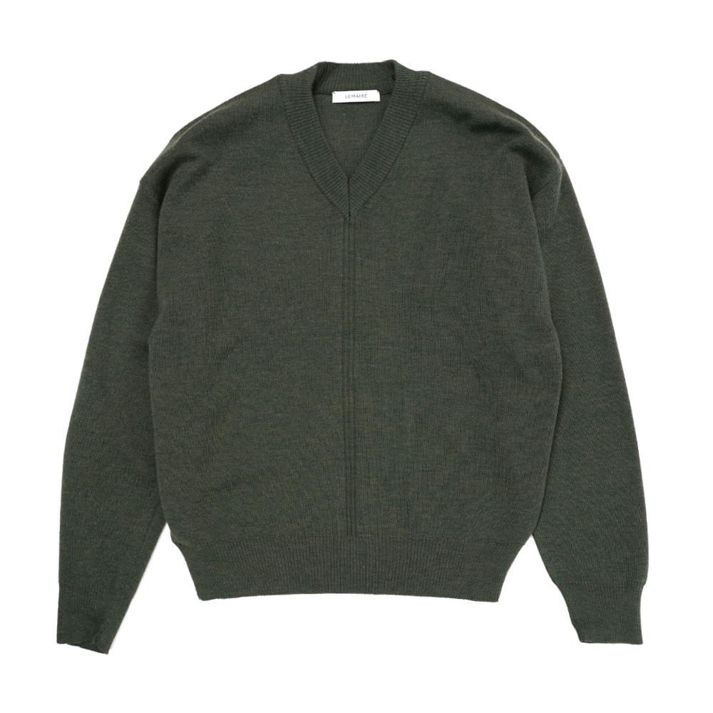 V-NECK JUMPER IVY GREEN