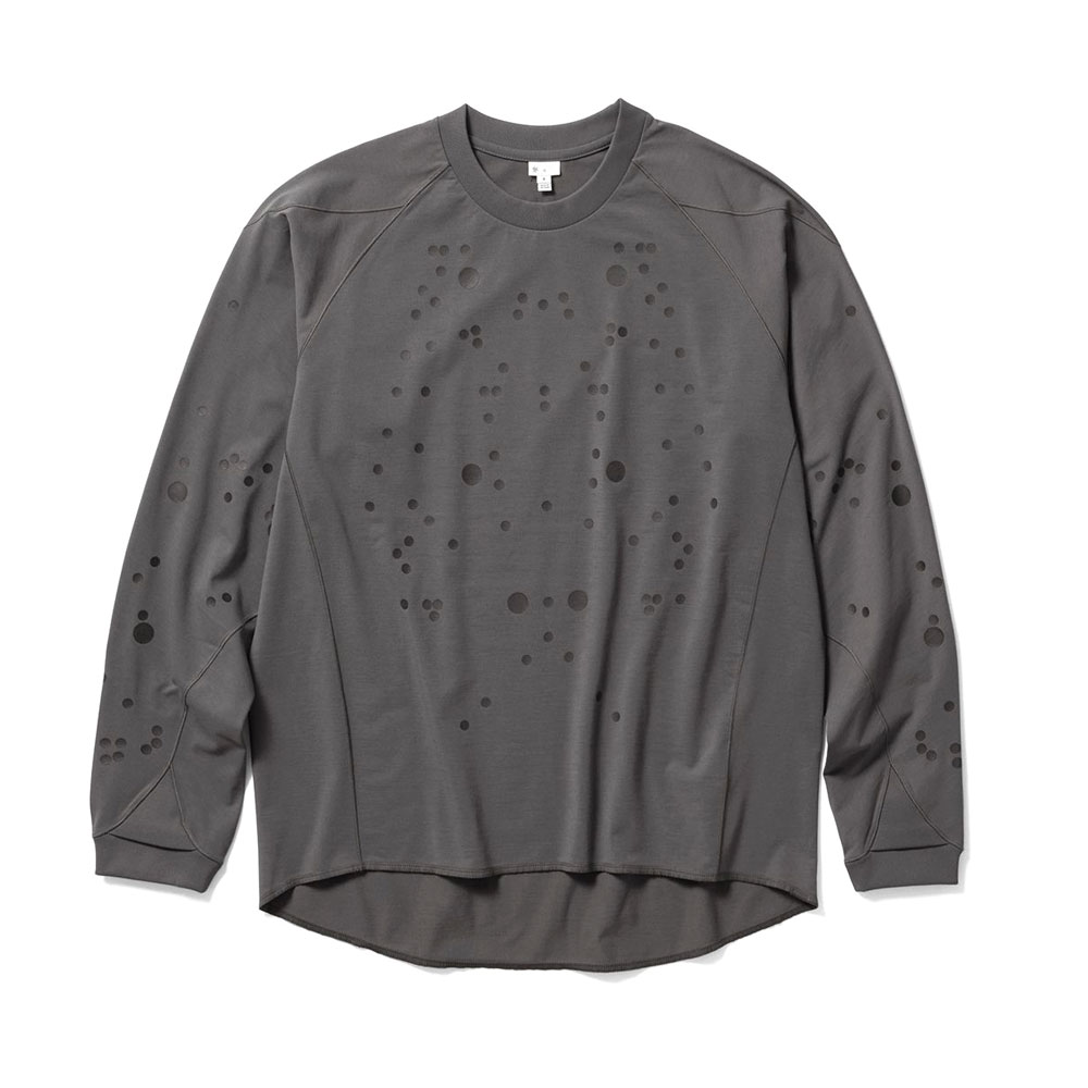 GZ45307 GRAPHIC L/S T-SHIRT DEEP CHACOAL