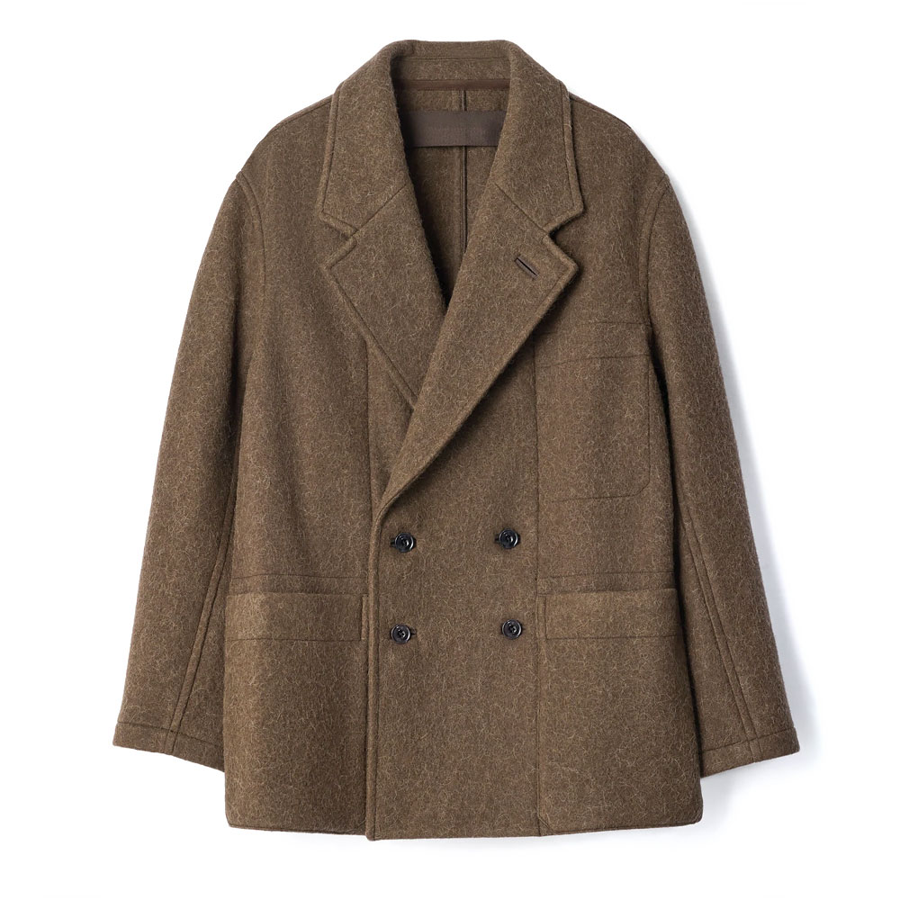 SHORT DB COAT MUD