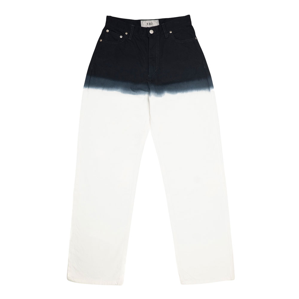 TIE DYE DENIM BLACK WHITE TIE DYE