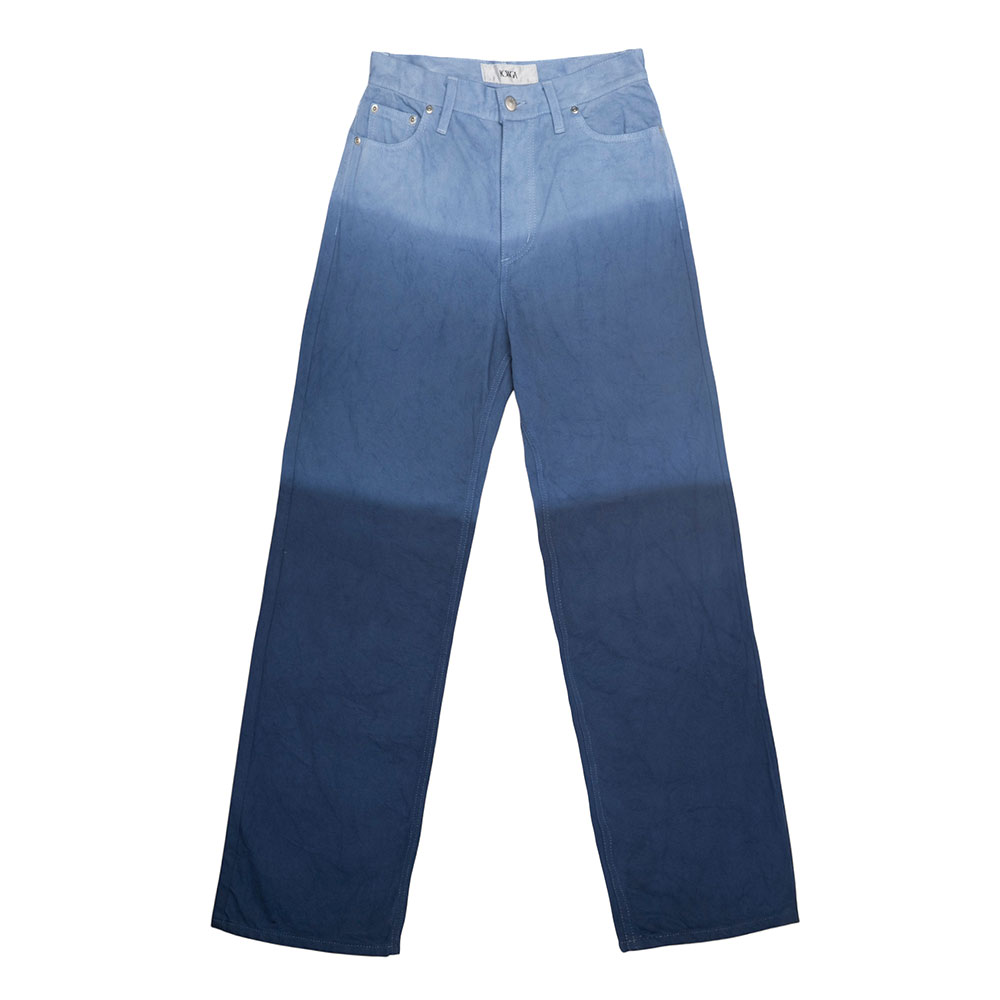 DYE DENIM INDIGO BLUE TIE DYE