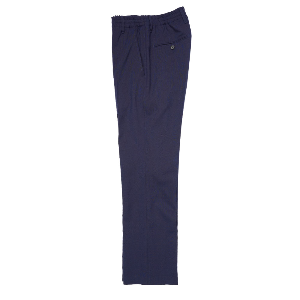 TROPICAL WOOL FLARED SLACKS INK
