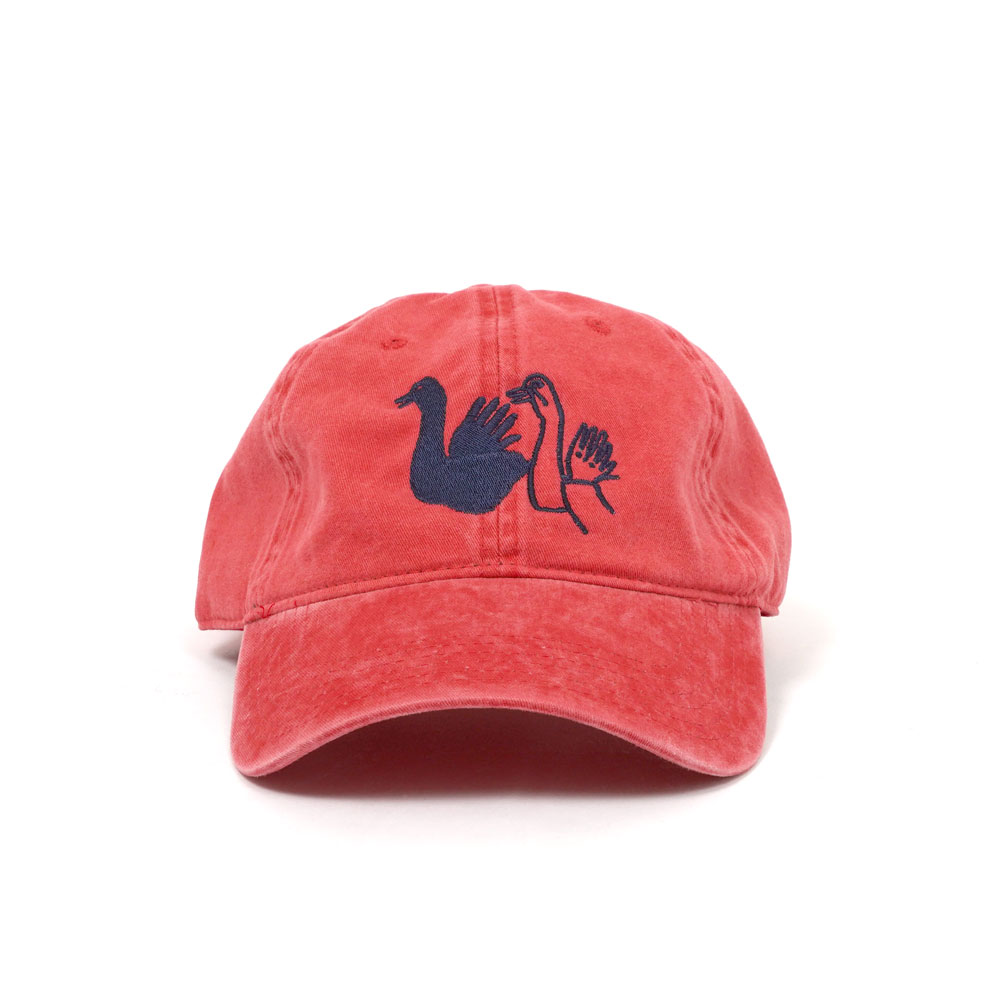 SWAN SHADOW PUPPET HAT PARIS TEXAS RED