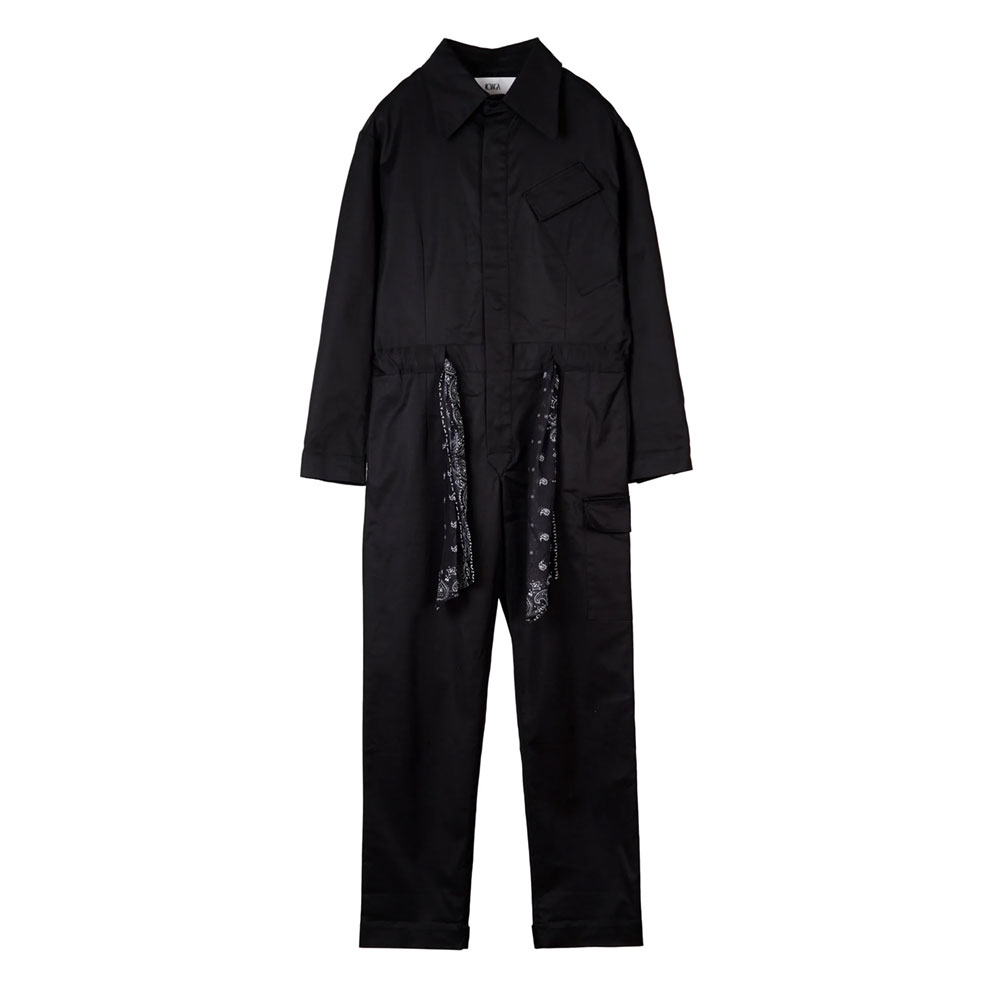 WOMENS FIT MILITARY JUMP SUIT BLACK