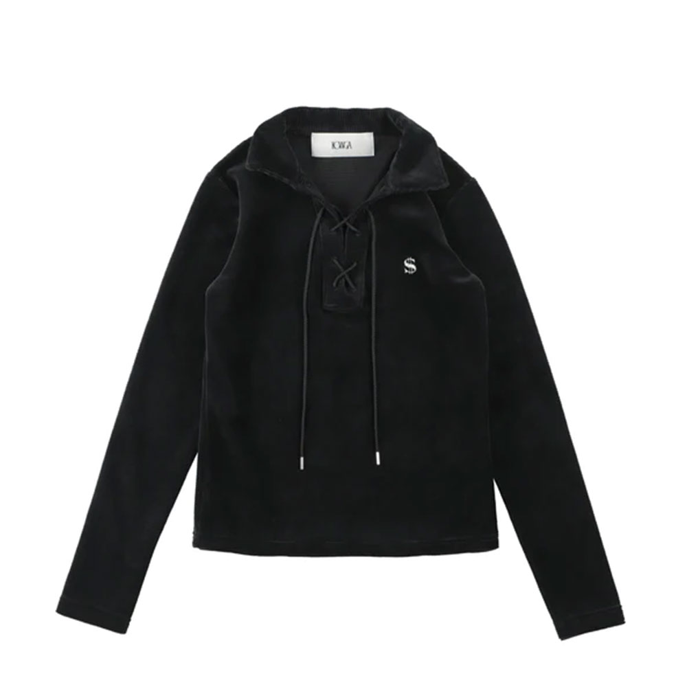 CORDUROY TIED UP SHIRTS BLACK