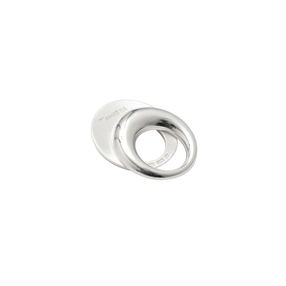 FAT SNAKE SPLIT RING 101668 POLISHED SILVER