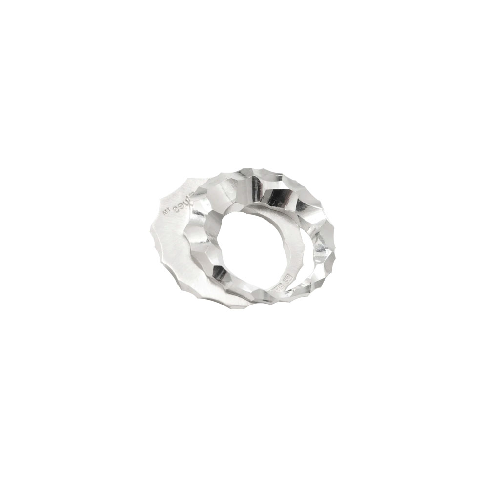 FAT SNAKE SPLIT RING 101669 CARVED SILVER