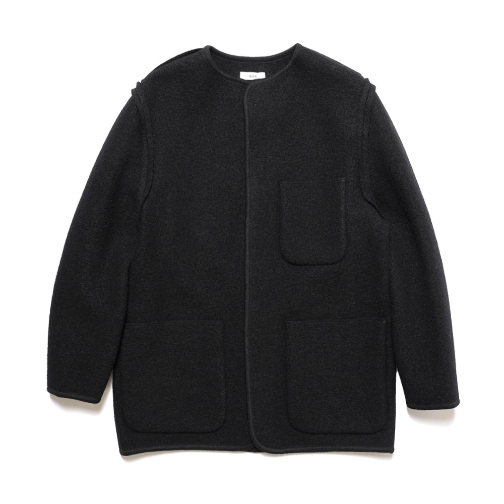 WALKER JACKET UTILITY BLACK FELTED _