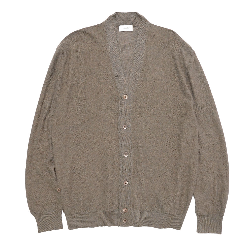TWISTED CARDIGAN GREY/MUSTARD MELANGE _