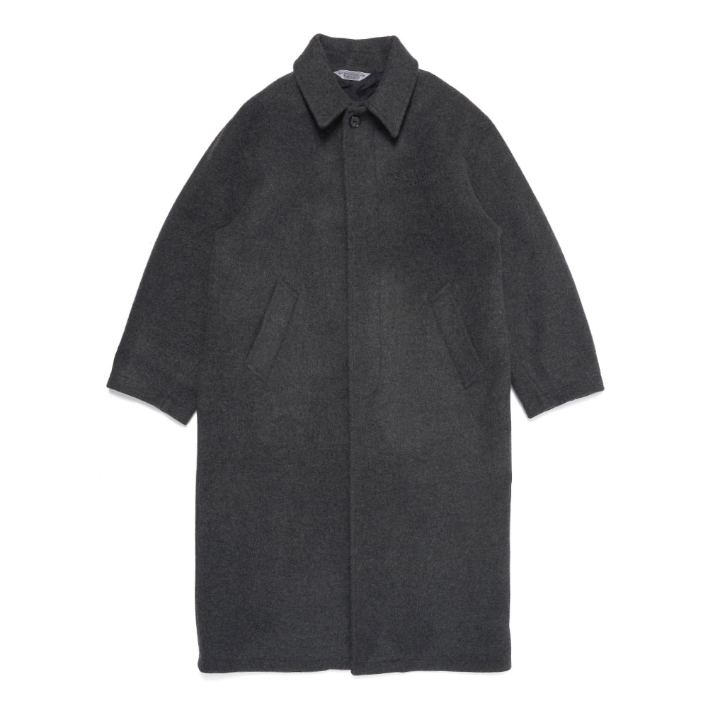 VIRGIN WOOL OVER COAT DARK GREY
