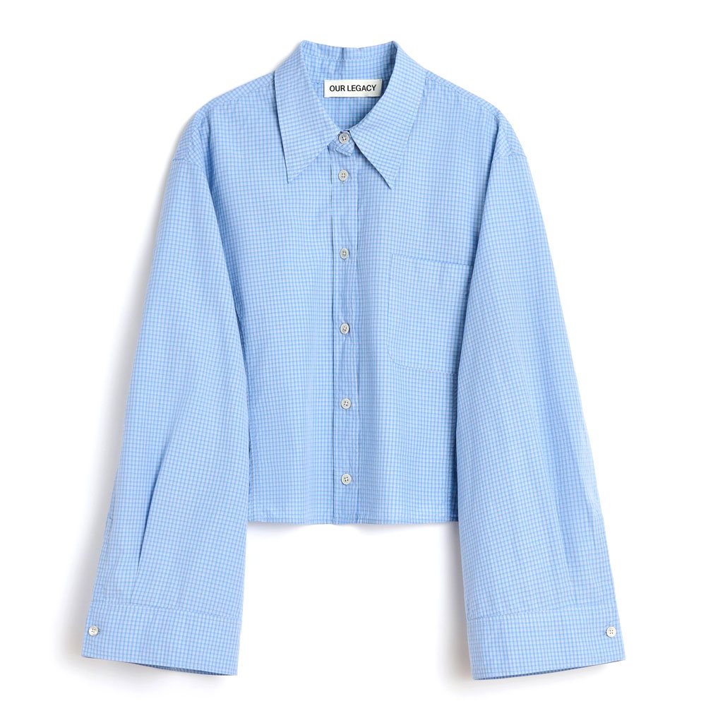 BALLOON SHIRT MICRO CHIP CHECK SUPER POPLIN