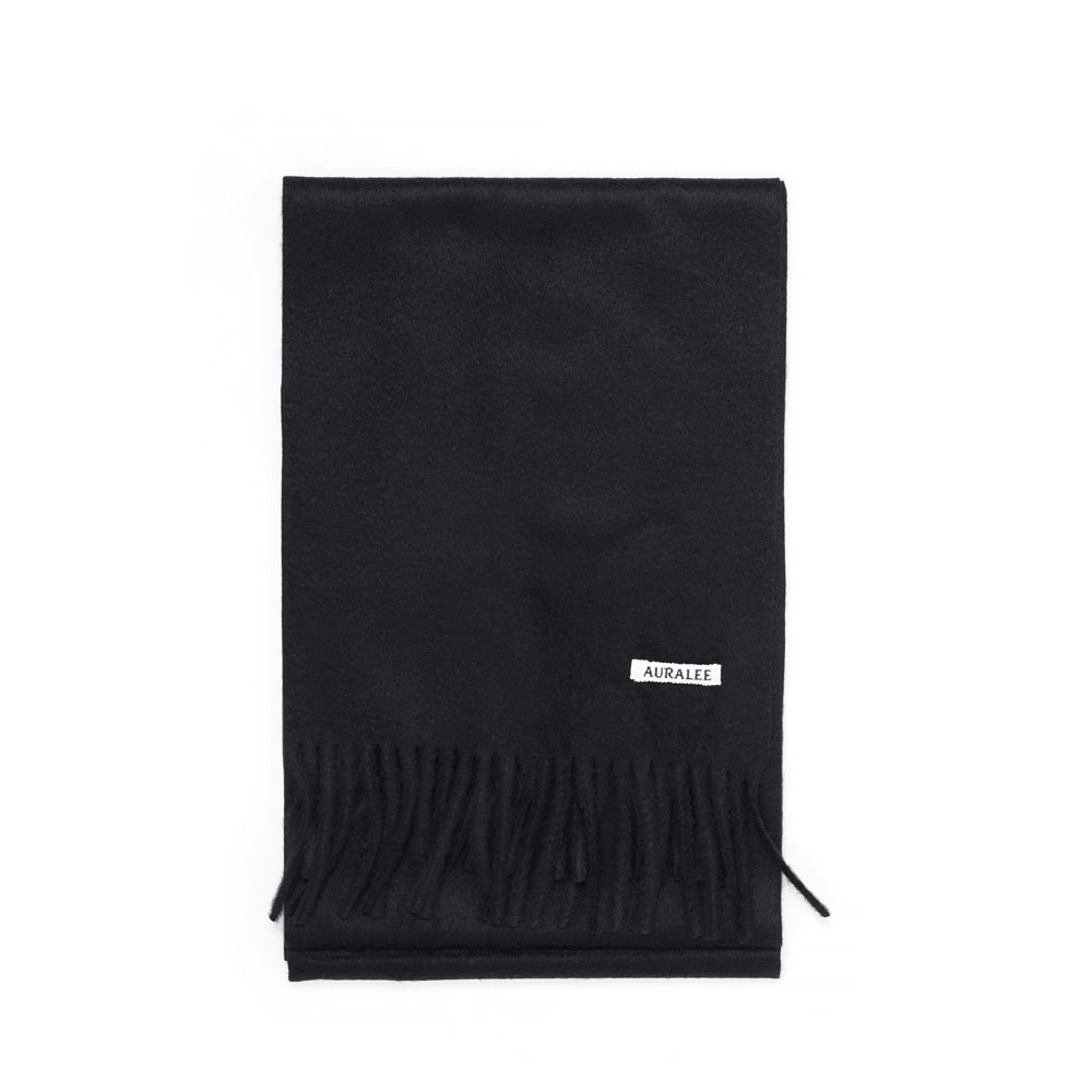 BABY CASHMERE LONG STOLE TOP BLACK _