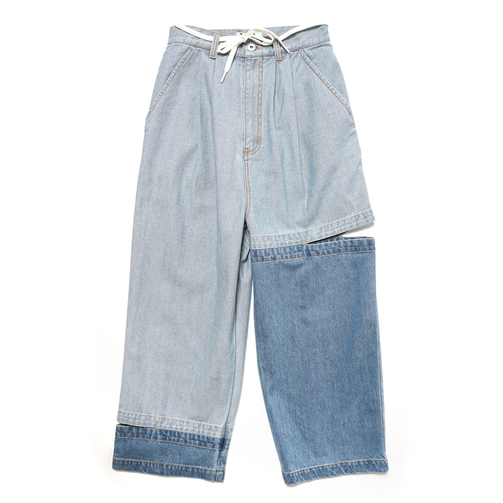 BRI BRI TWO TONE JEANS DENIM SHADE