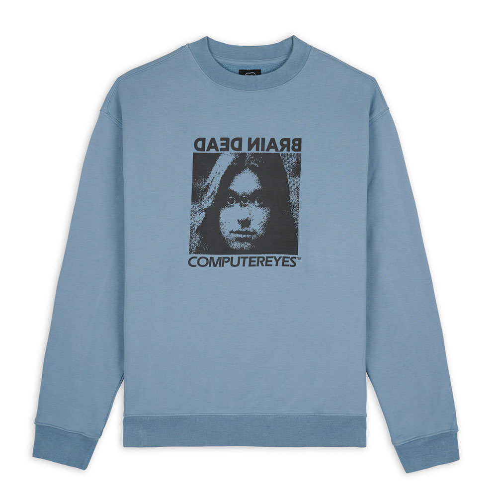 COMPUTER EYES CREWNECK SWEATSHIRT LIGHT BLUE