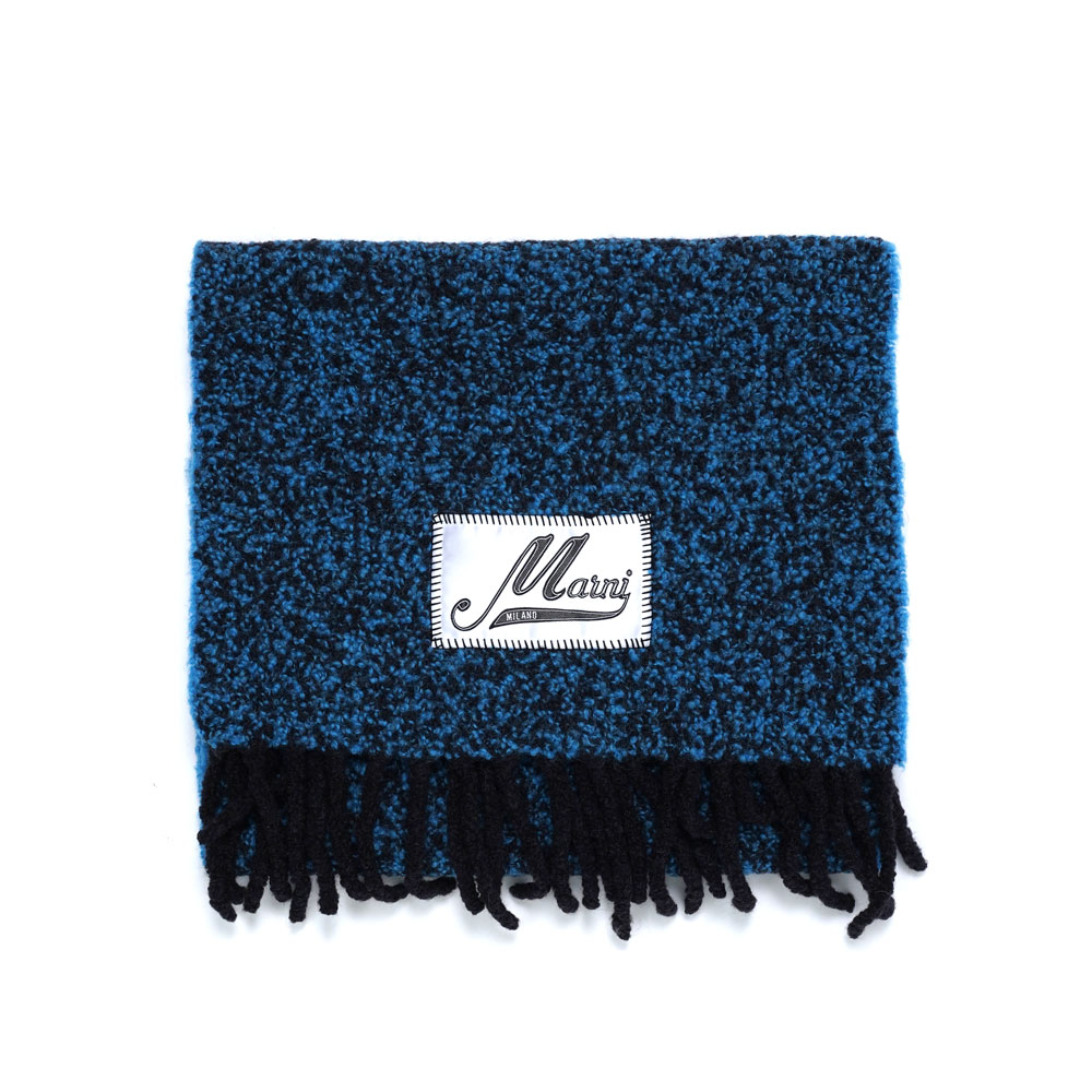 BOUCLE ALPACA  MUFFLER VIVID BLUE