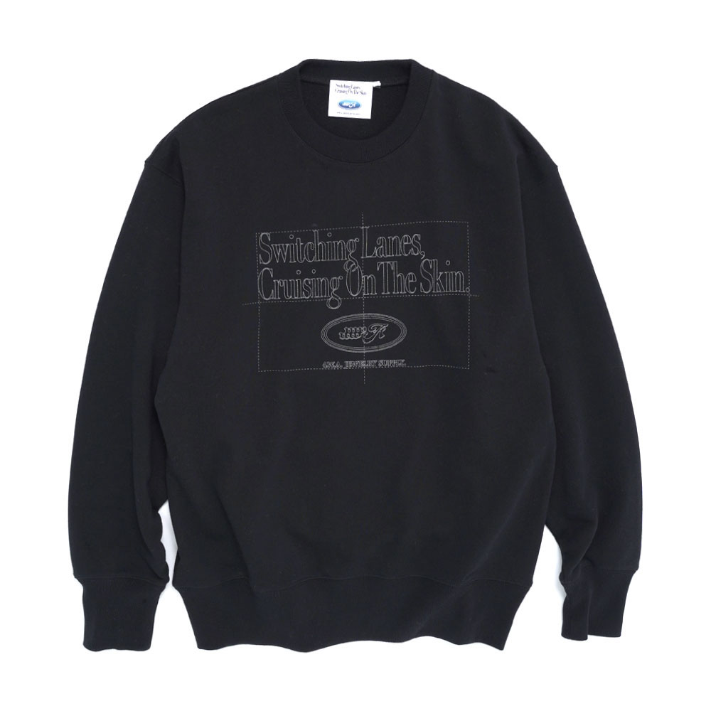 REFLECTOR SWEATSHIRT BLACK