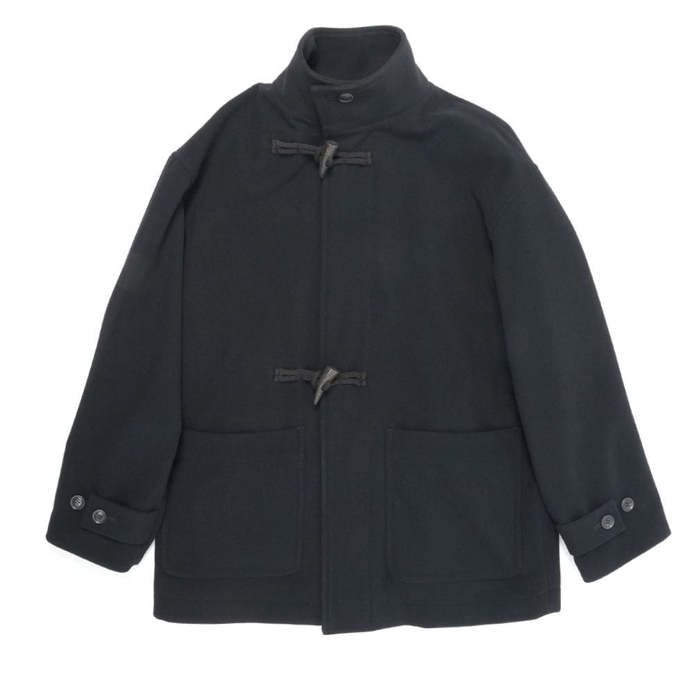 MELTON HALF DUFFLE COAT BLACK