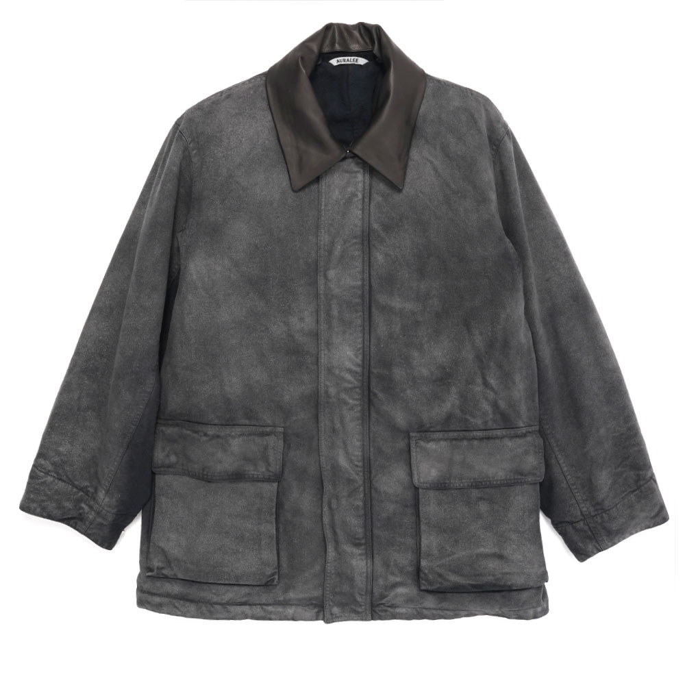 PRODUCT DYED ORGANIC COTTON DUCK BLOUSON FADED BLACK A25AB01CD