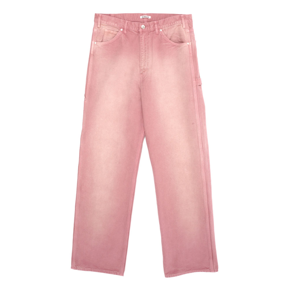 PRODUCT DYED ORGANIC COTTON DUCK PAINTER PANTS FADED BURGUNDY A25AP03CD