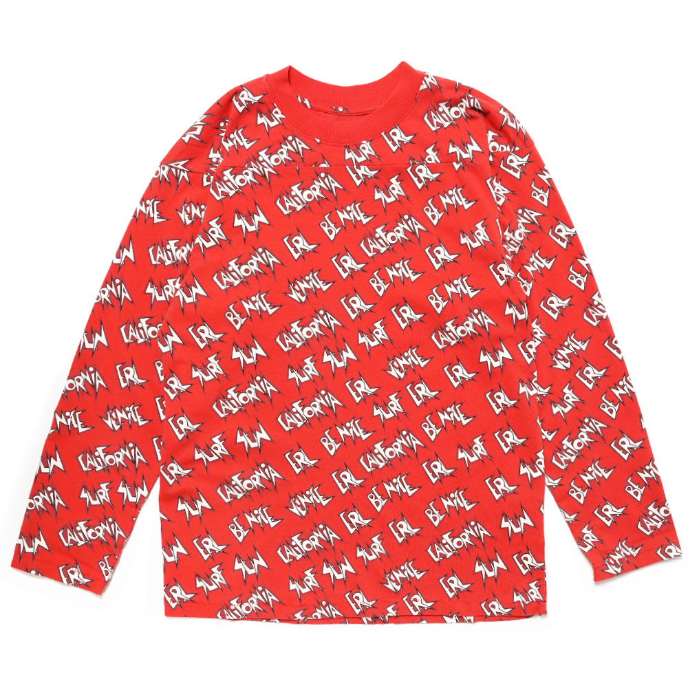 UNISEX SUNSCREEN CREWNECK WAFFLE SWEATER JERSEY RED _